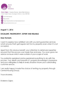 Keno Ogbo Landlord Testimonial Central Housing Group