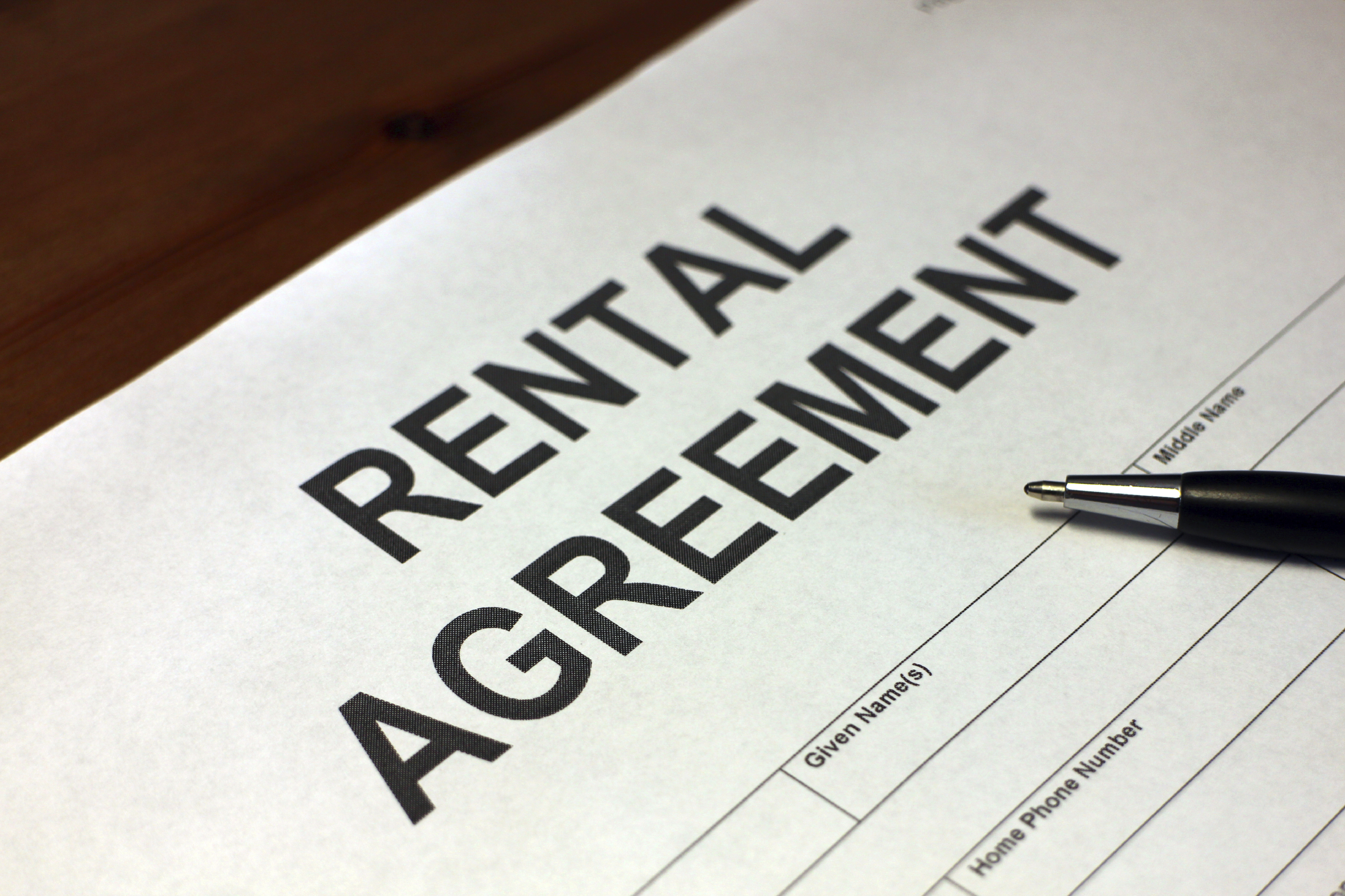 private rental tenancy agreement