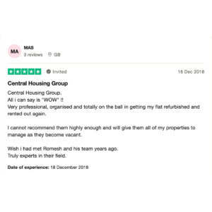 Flat Refurbished and Rented Out - Central Housing Group