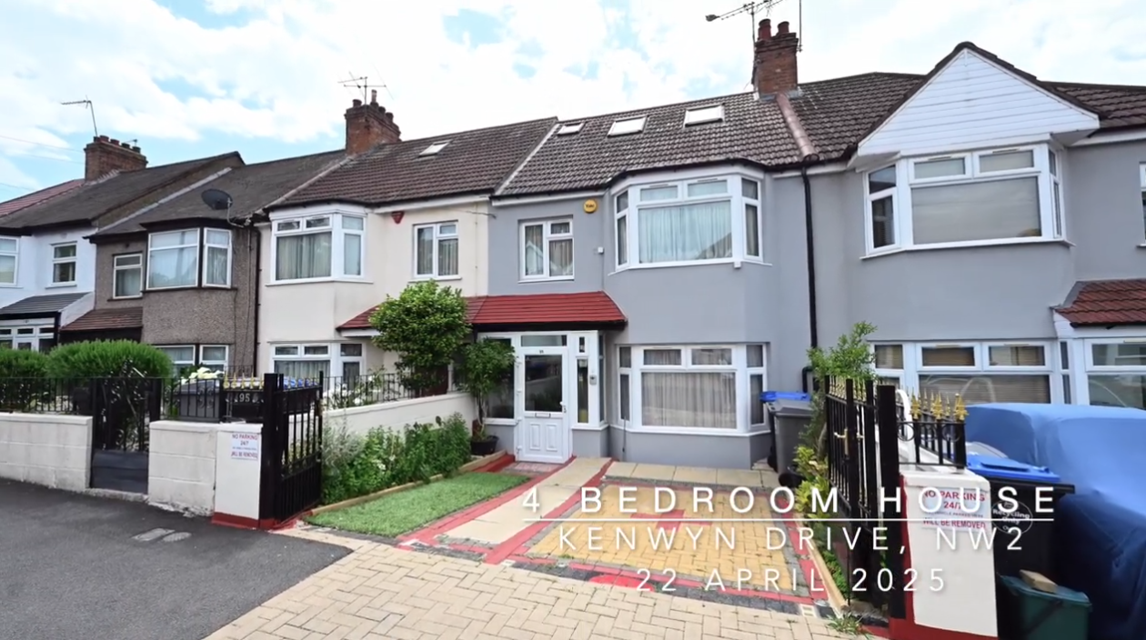 Let to the Council in Brent – 4 Bed House Kenwyn Drive NW2